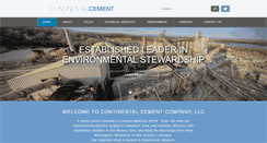 Desktop Screenshot of continentalcement.com